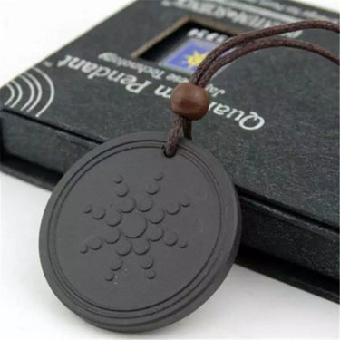 Scalar Quantum Bio-Energy Pendant – Volcanic Lava Stone for EMF Protection